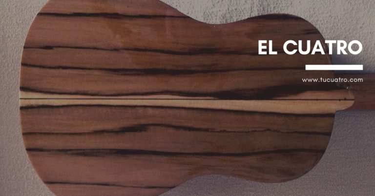 Parte trasera de un Cuatro de Luthier hecho con maderas exoticas. Creditos: TuCuatro.com