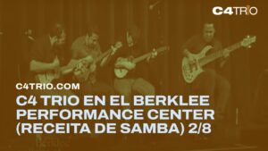 Jorge Glem playing with c4trio at the Berklee Performance Center